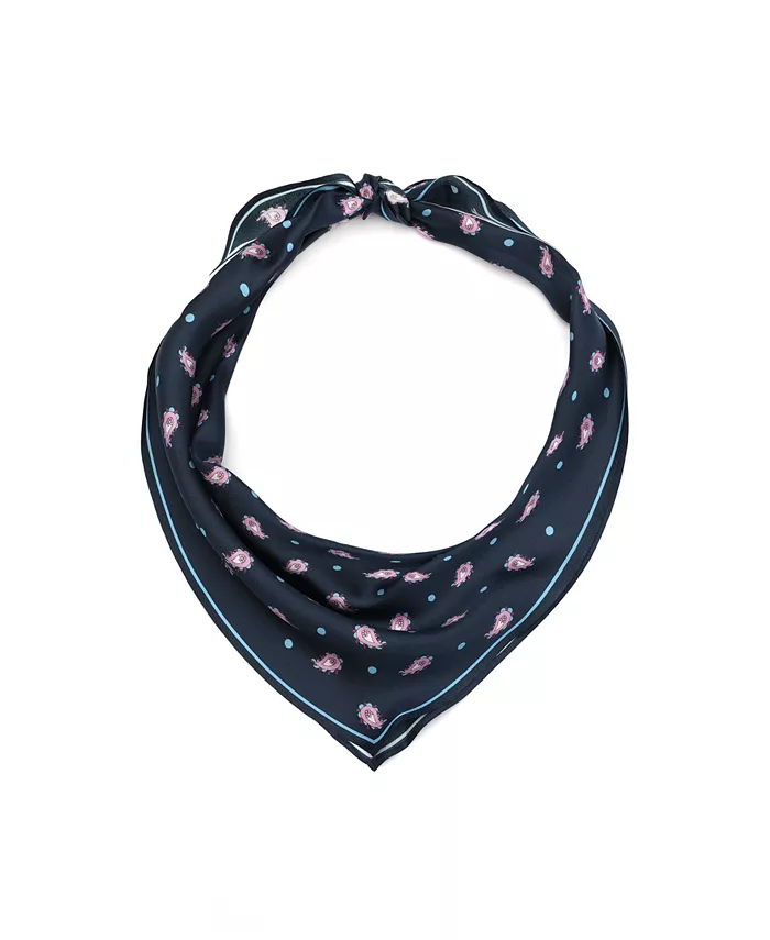 

Шелковый шарф Paisley Foulard Diamond в технике пейсли kate spade new york, синий