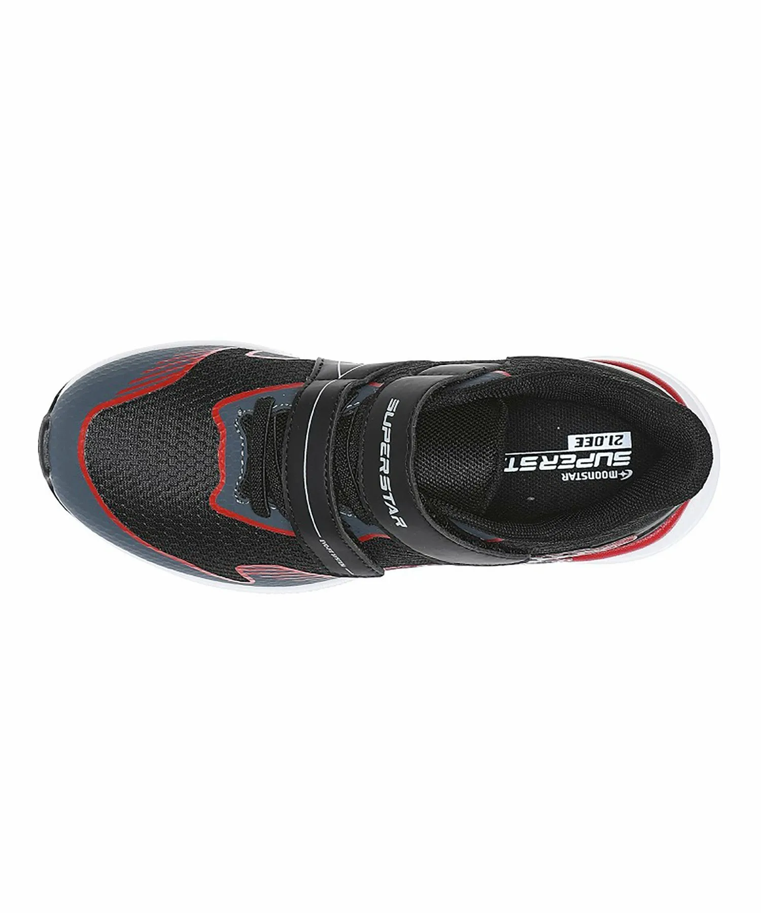 Детские кроссовки MoonStar SS J1242 черного цвета Superstar, black — фото 3