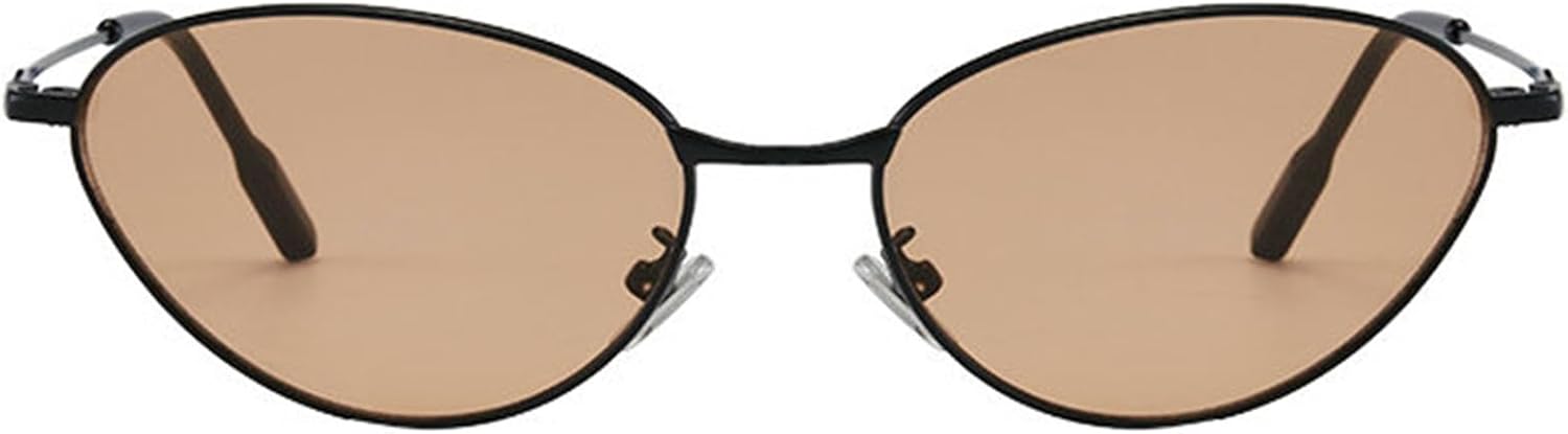 

Солнцезащитные очки «кошачий глаз» в металлической оправе для женщин. Модные, уникальные, маленькие, овальные солнцезащитные очки. Роскошные и стильные очки для женщин helena, C4