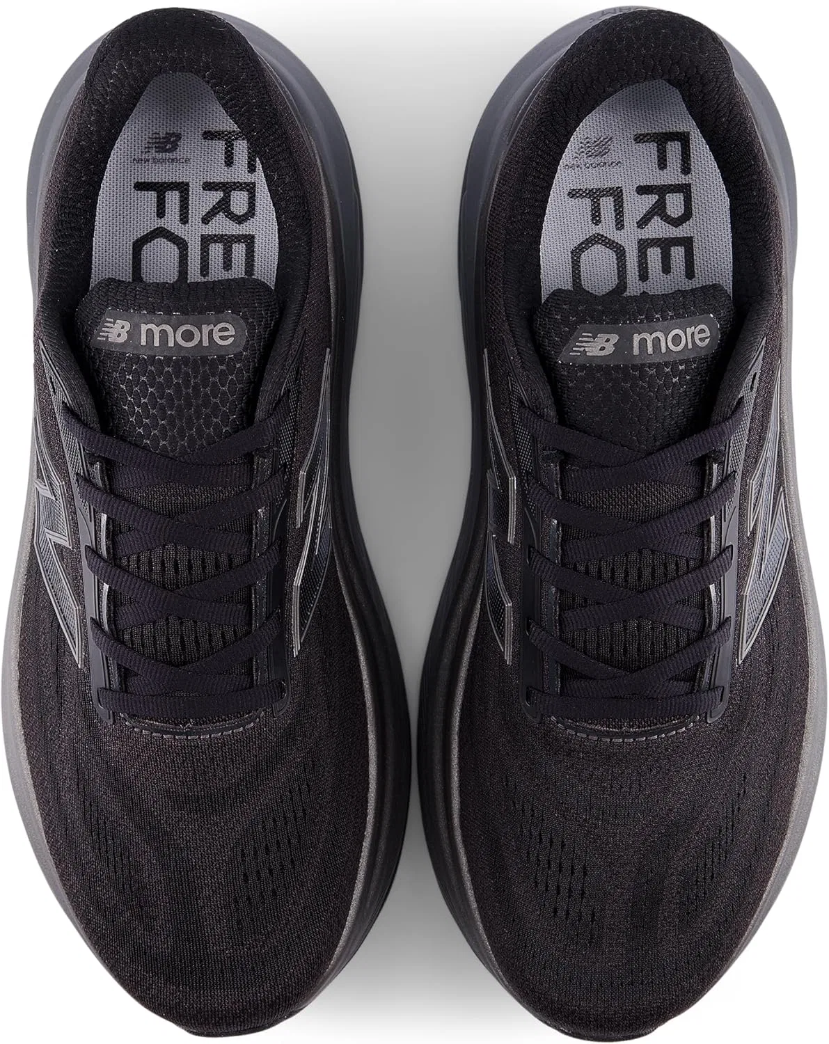 Мужские беговые кроссовки New Balance Fresh Foam X More V6, Black Castlerock Black Metallic — фото 4