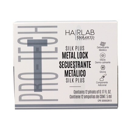 

Salerm Hairlab Metal Lock Silk Plus ампулы 5 мл — упаковка из 12 шт.