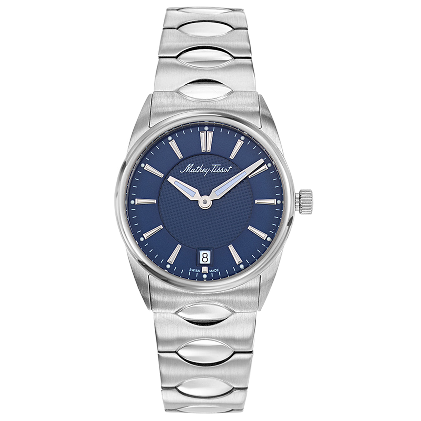 

Женские классические часы Mathey Tissot с синим циферблатом