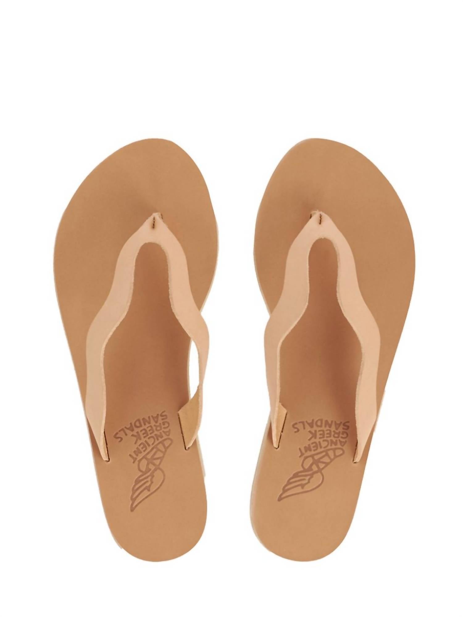 Сандалии Laconia Flat в цвете Nude Ancient Greek Sandals