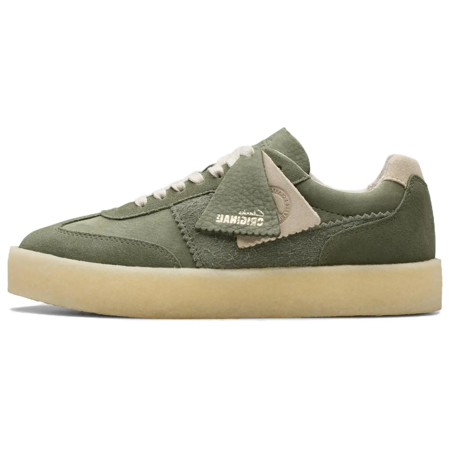 

Кроссовки clarks Skateboarding Shoes Women's Low-top Khaki/green, хаки/зеленый