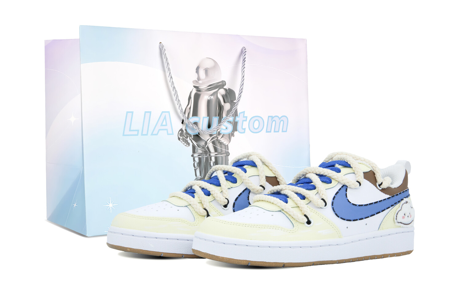 

Кроссовки Nike Skateboard Shoes Women's Low-Top Yellow White