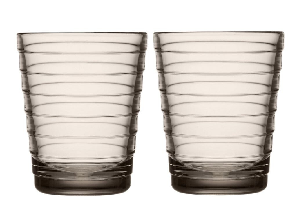 

Стакан Iittala Aino Aalto 220 мл - линии - 2 шт, бежевый