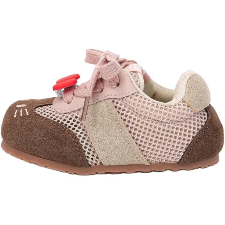 

Детские противоскользящие и дышащие повседневные кроссовки для детей 3-7 лет QINUOSHU, коричневый