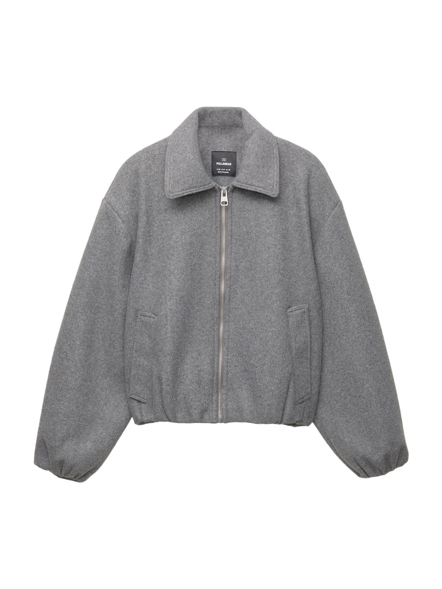 

Куртка межсезонная Pull&Bear, серый