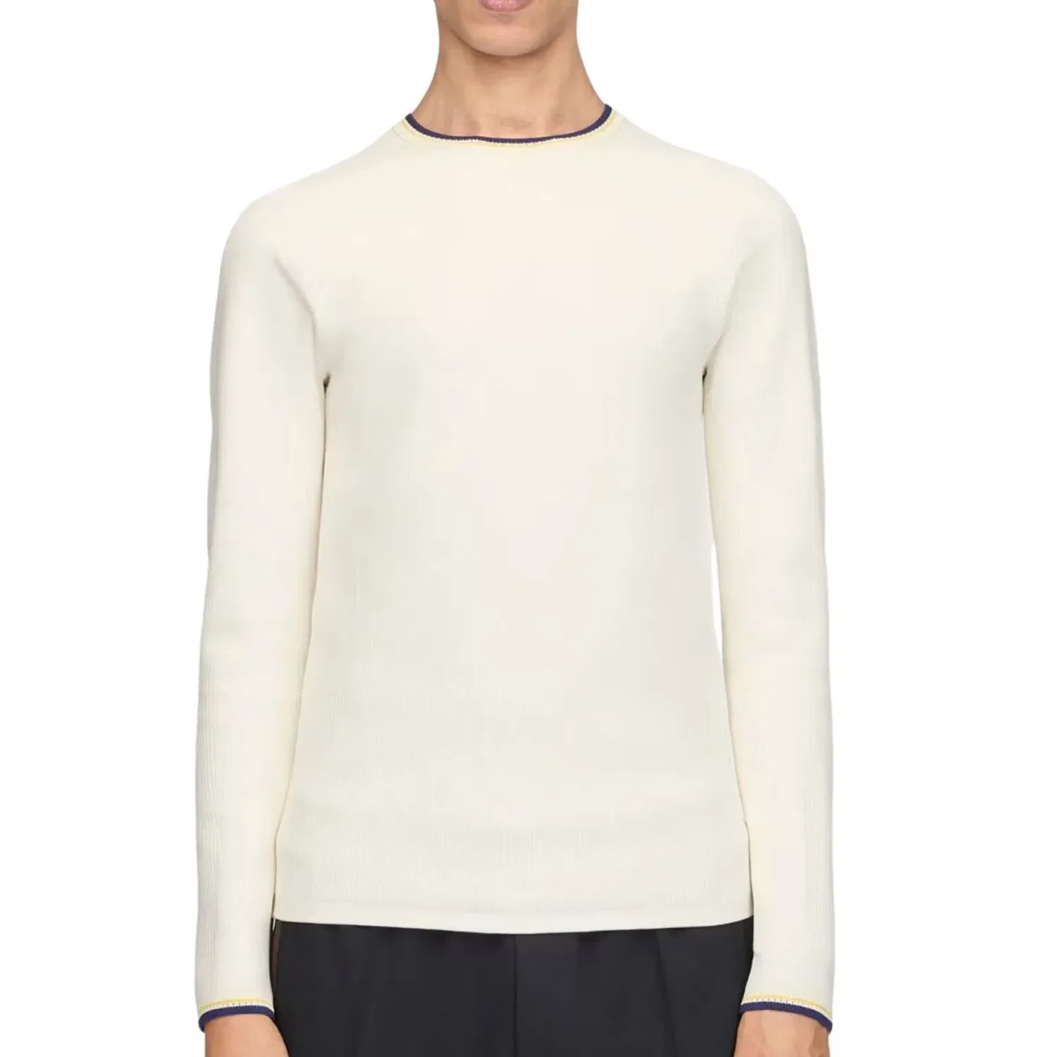 Футболка Adidas x Wales Bonner x Y3 Knit Base Top, белый — фото 3