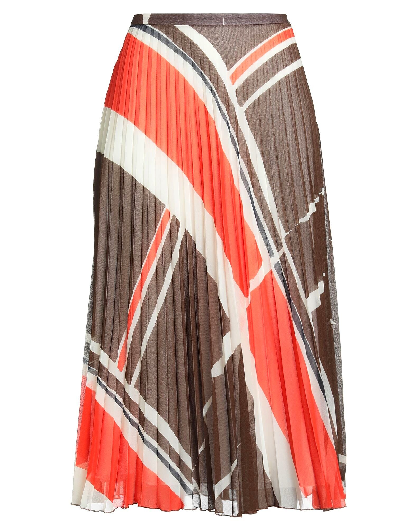 

Юбка миди Boss Hugo Boss, темно-коричневый