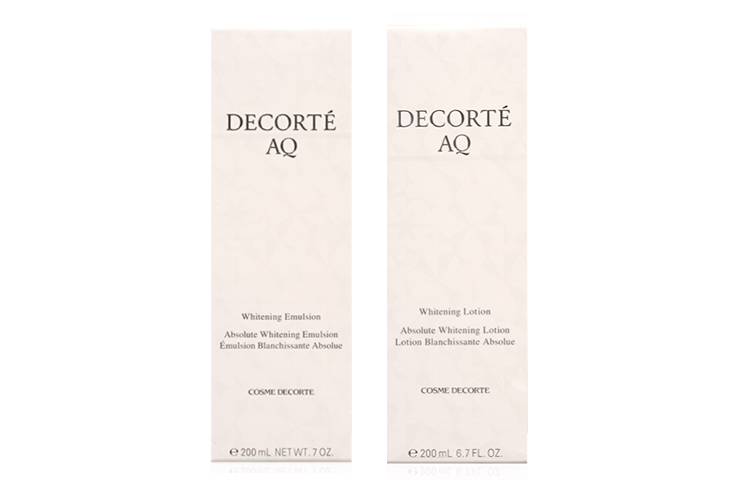 Daike AQ Comfort Relief набор для ухода за кожей с осветляющим эффектом, успокаивающий, увлажняющий, антиоксидантный, для осветления темных пятен 200мл+200мл DECORTE — фото 2