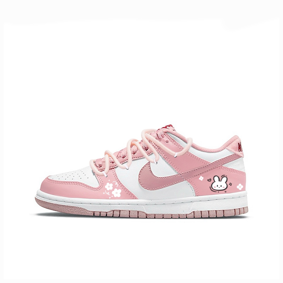 

Nike Детские кроссовки для скейтбординга Dunk Pink Velvet с нескользящей подошвой и износостойкими подошвами для подростков