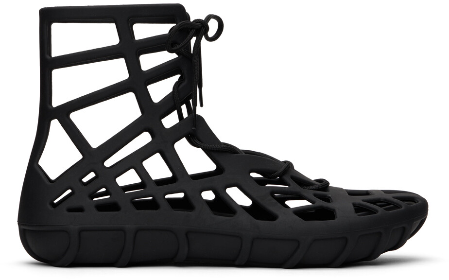 

Черные сандалии из атласа Bottega Veneta
