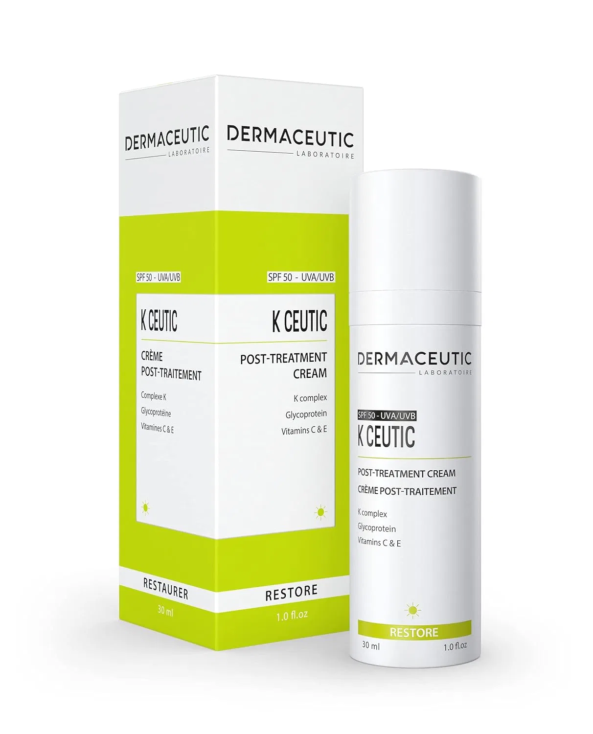 Крем для лица SPF50 DERMACEUTIC Восстанавливающий K Ceutic от