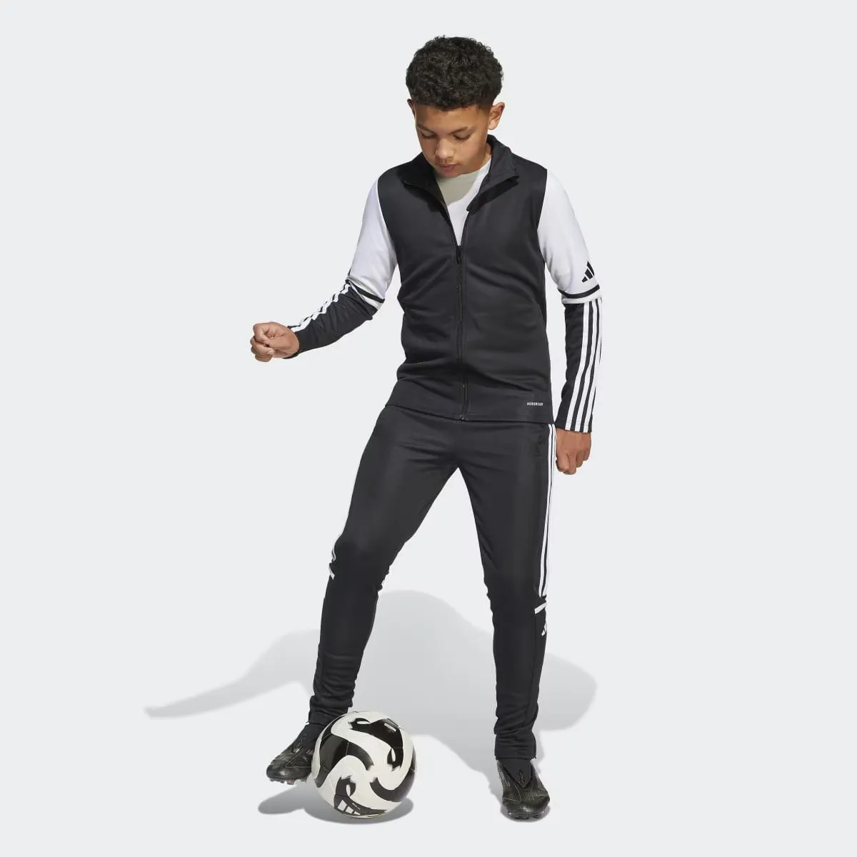 Squadra 25 Детские тренировочные брюки Adidas, чёрный — фото 4