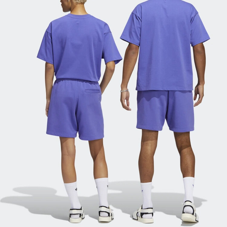 Повседневные шорты унисекс фиолетовые Adidas Originals, фиолетовый — фото 4