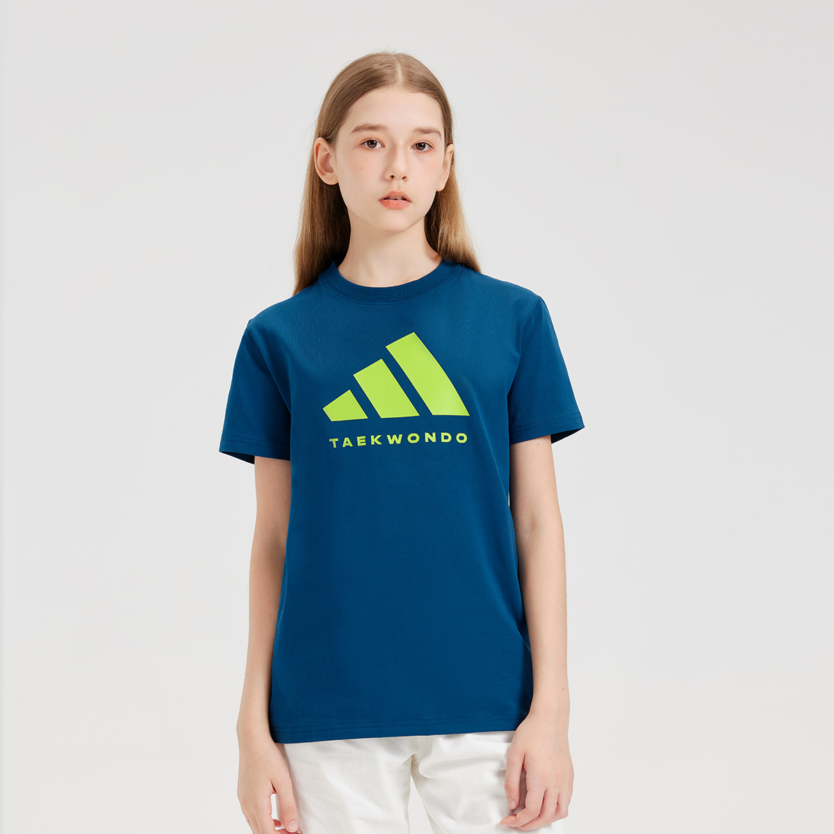 Adidas Футболка с коротким рукавом Blue Green для детей 3-7 лет — фото 3