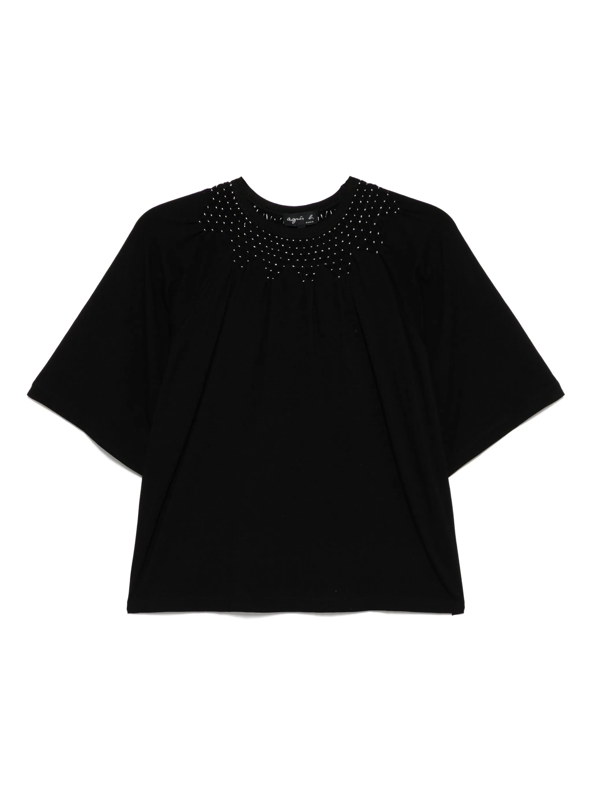 

Футболка с круглым вырезом Agnès B., черный
