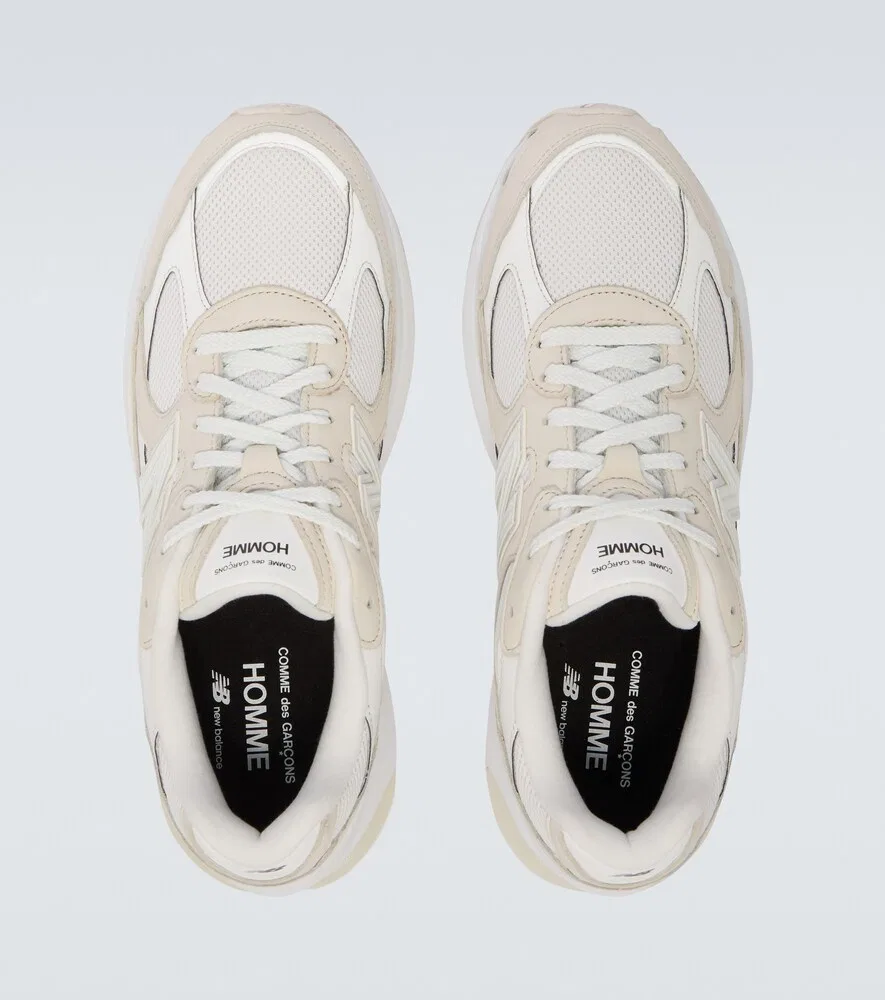 Кроссовки New Balance 2010 с кожаной отделкой Comme des Garçons Homme, белый — фото 4