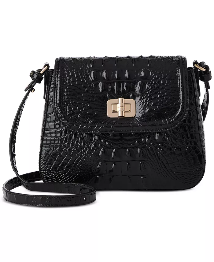 

Сумка через плечо Gianna Leather Melbourne Brahmin, черный
