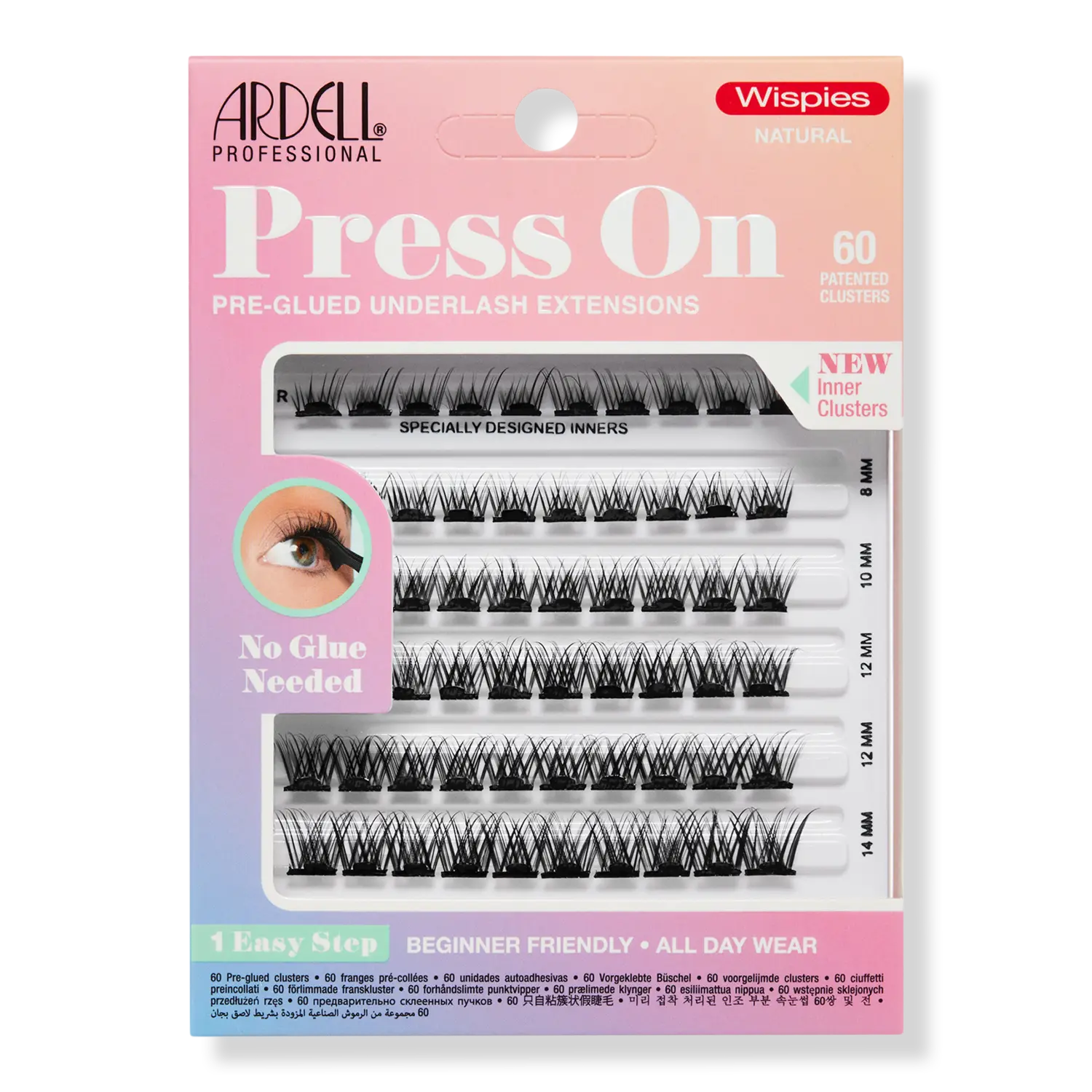 

Накладные ресницы на клей, натуральные, тонкие. Ardell