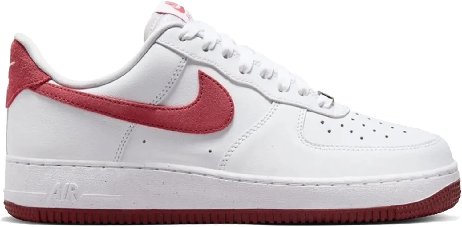 Кроссовки Nike Air Force 1 '07, белый/красный — фото 3