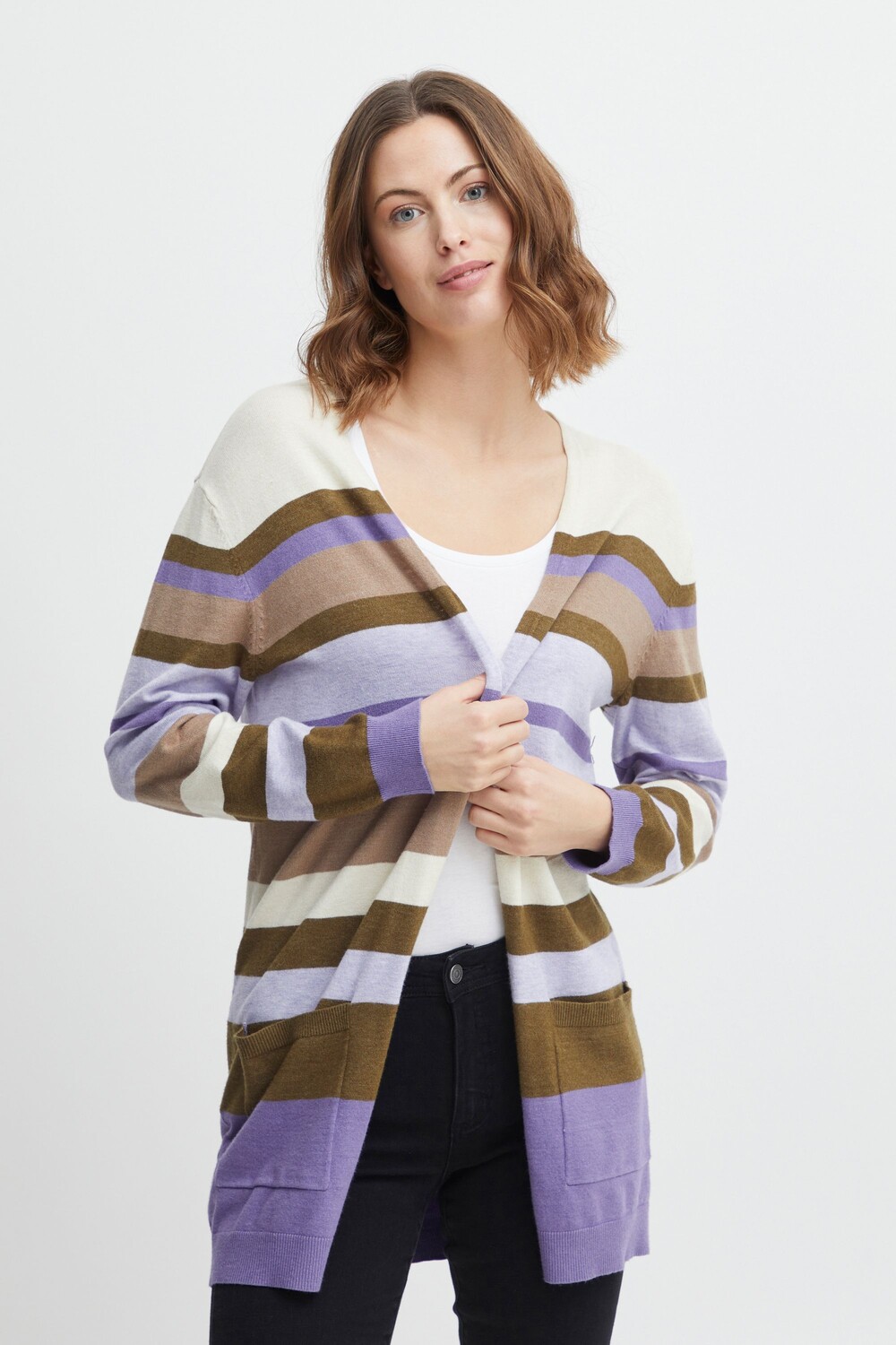 

Кардиган Fransa Strickjacke FRMELANI CAR 2 20611740, фиолетовый