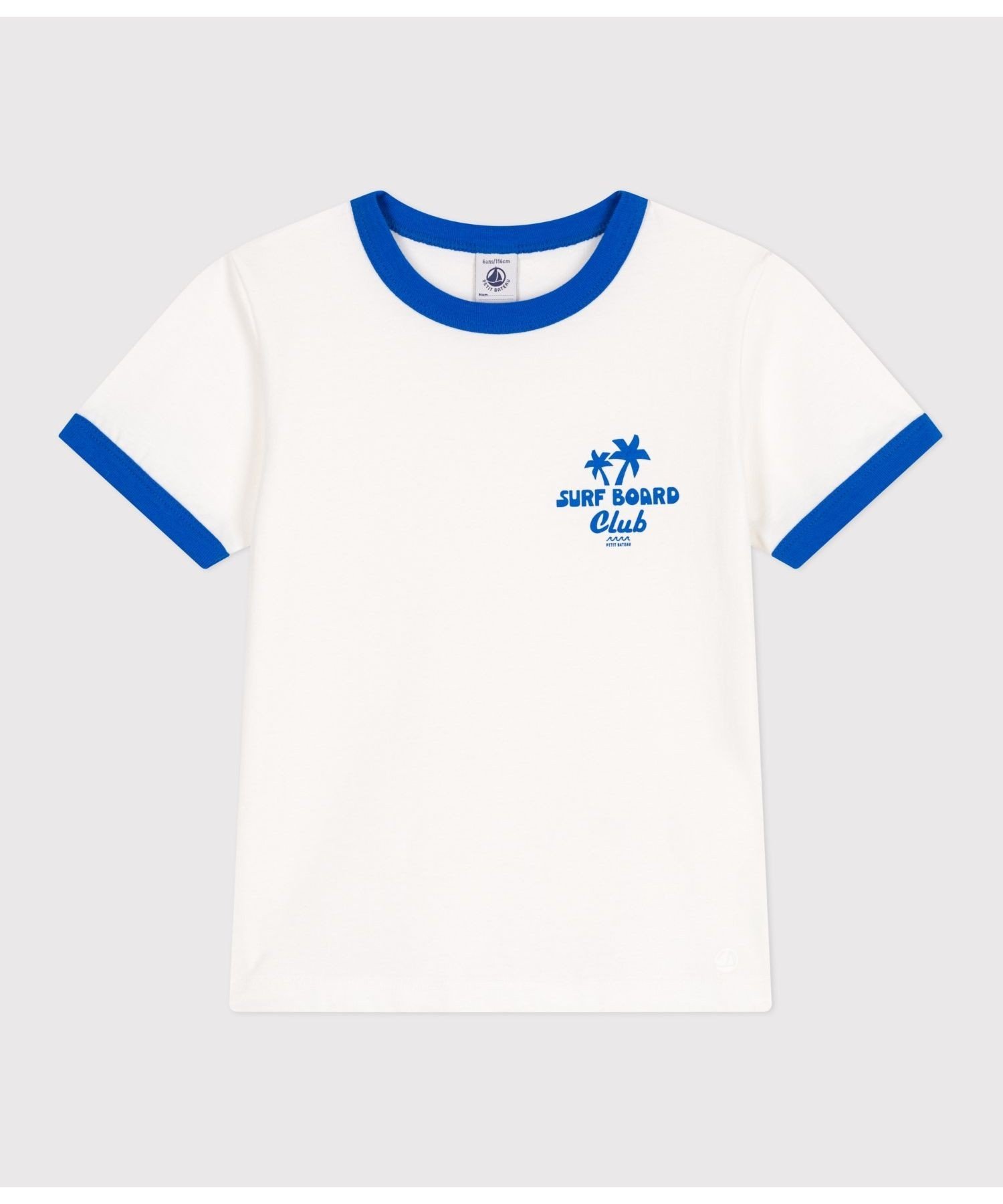 Футболка с коротким рукавом PETIT BATEAU, Off white