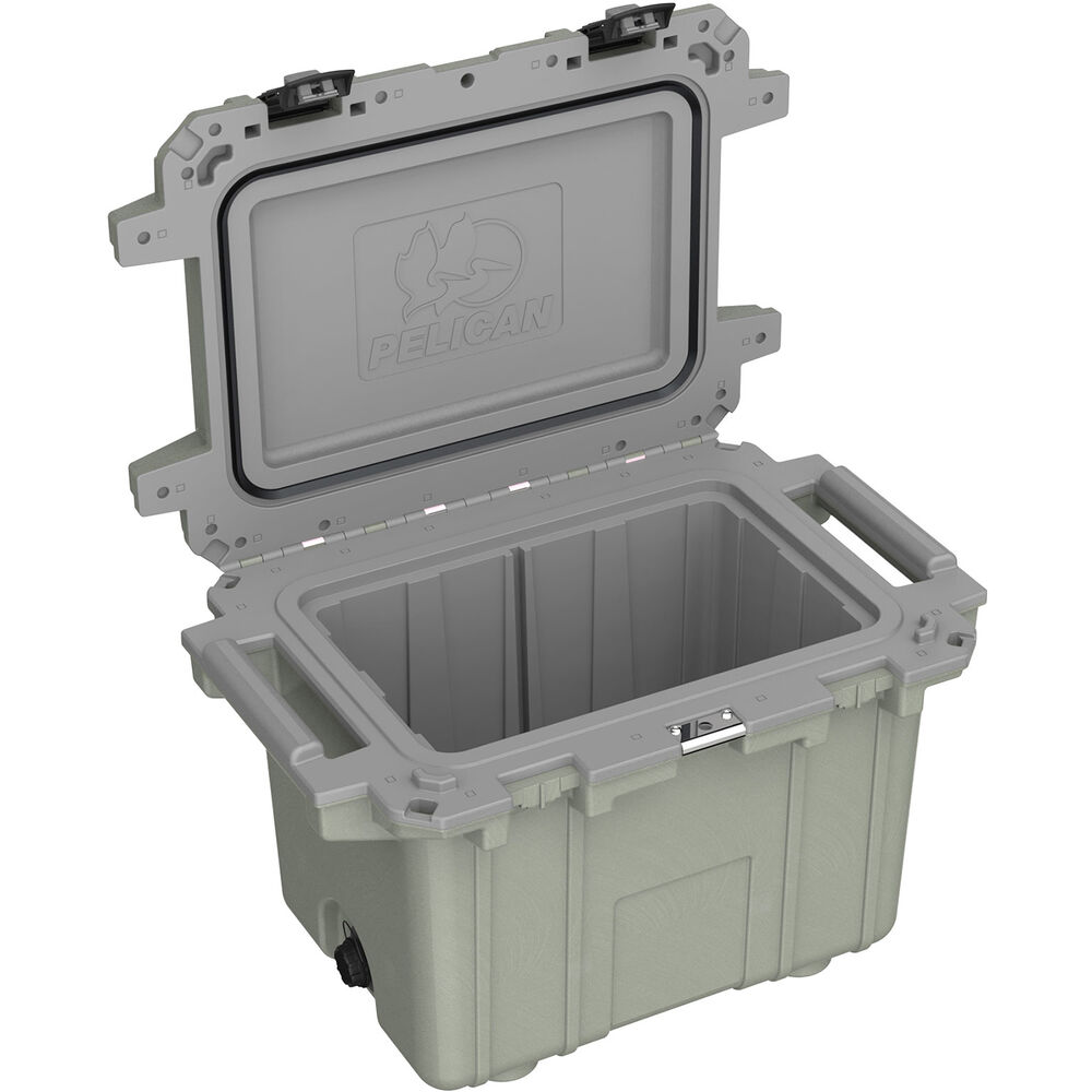 

Pelican 50QT Elite Cooler (серый шалфей)
