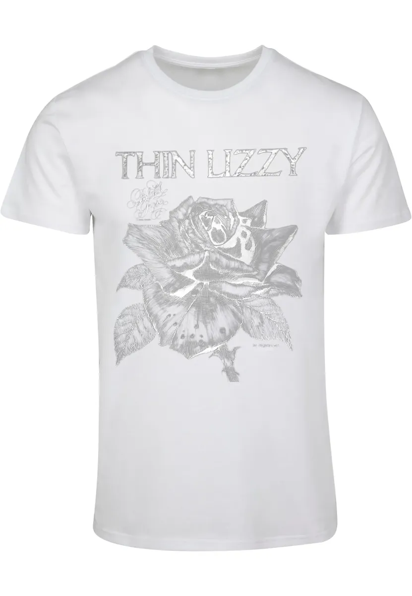 

Футболка Merchcode "Мужская футболка Merchcode Thin Lizzy - TL Blackrose Basic ", белый