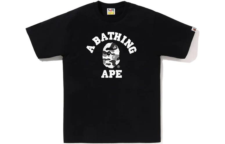 

Футболка Bape Palm Tree Camo College Tee A BATHING APE, White X Blue