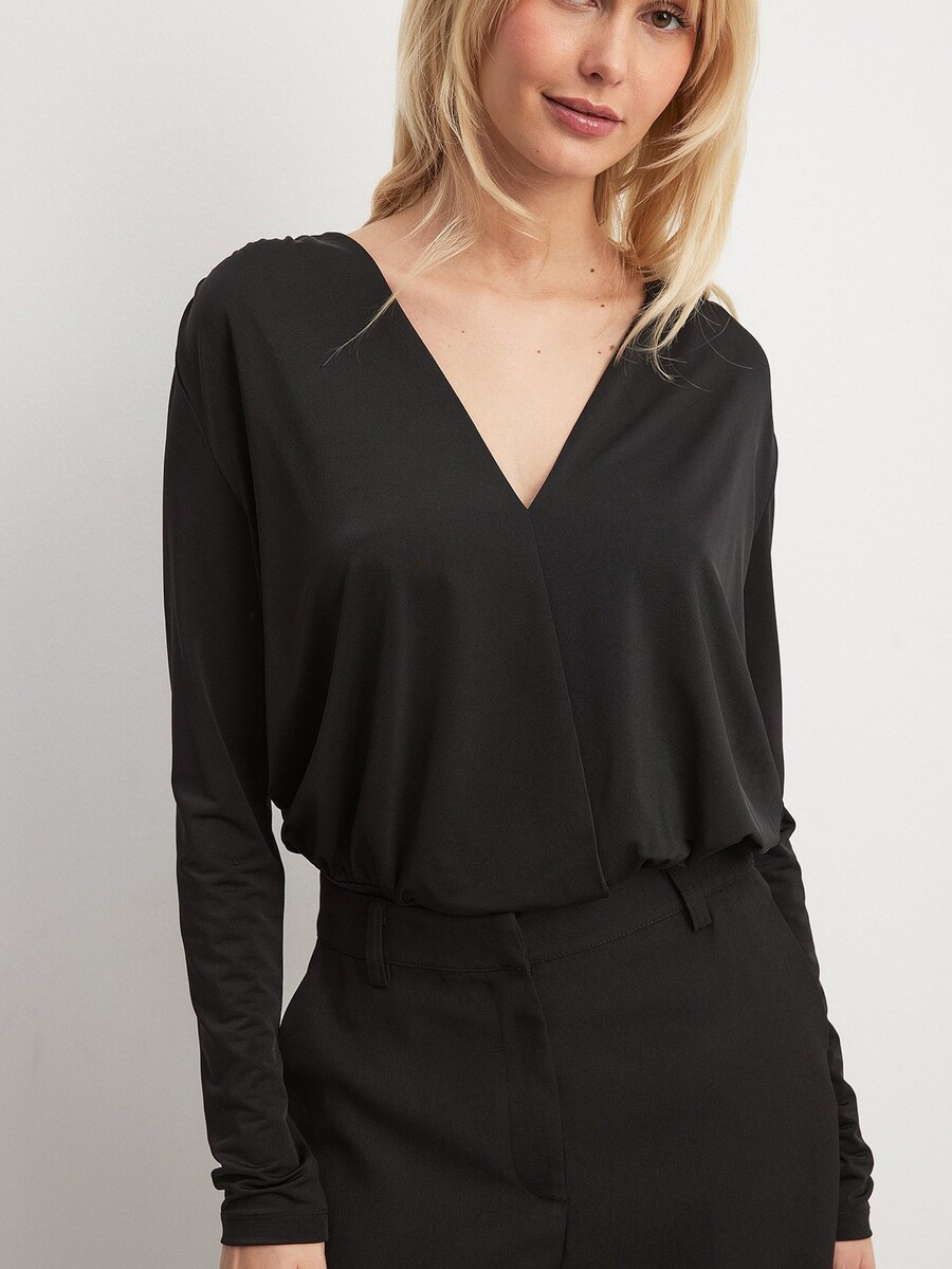 

Блузка NA-KD Blouse Bodysuit, черный