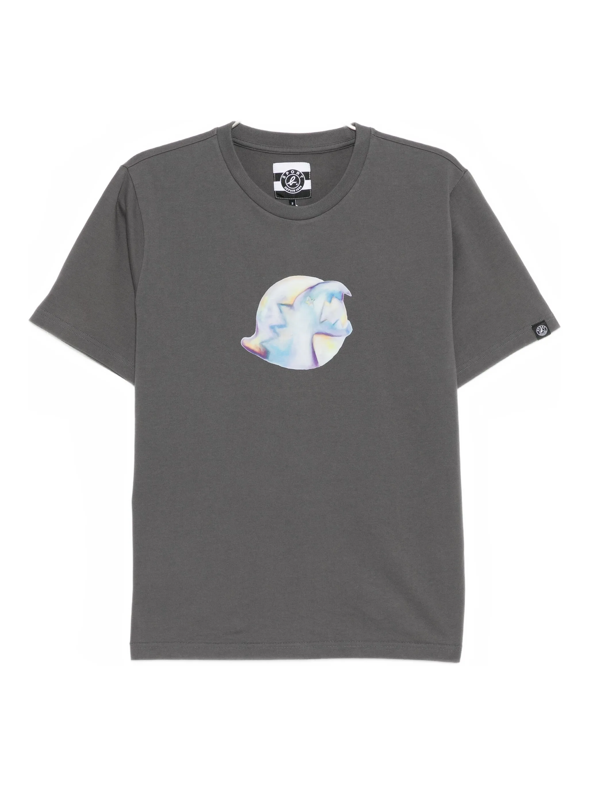 

Футболка с принтом Dino Sport B. By Agnès B., серый