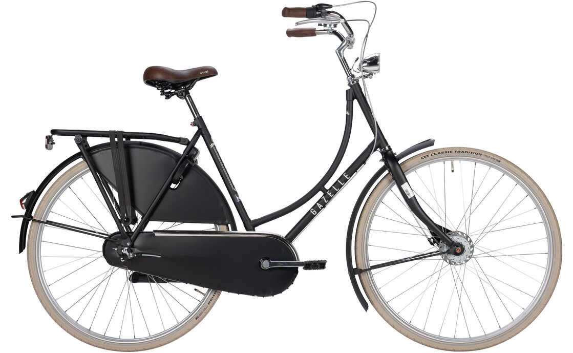

Городской велосипед Gazelle Classic RT - 28 дюймов - Tiefeinsteiger - 2025, цвет Schwarz|Black Matte