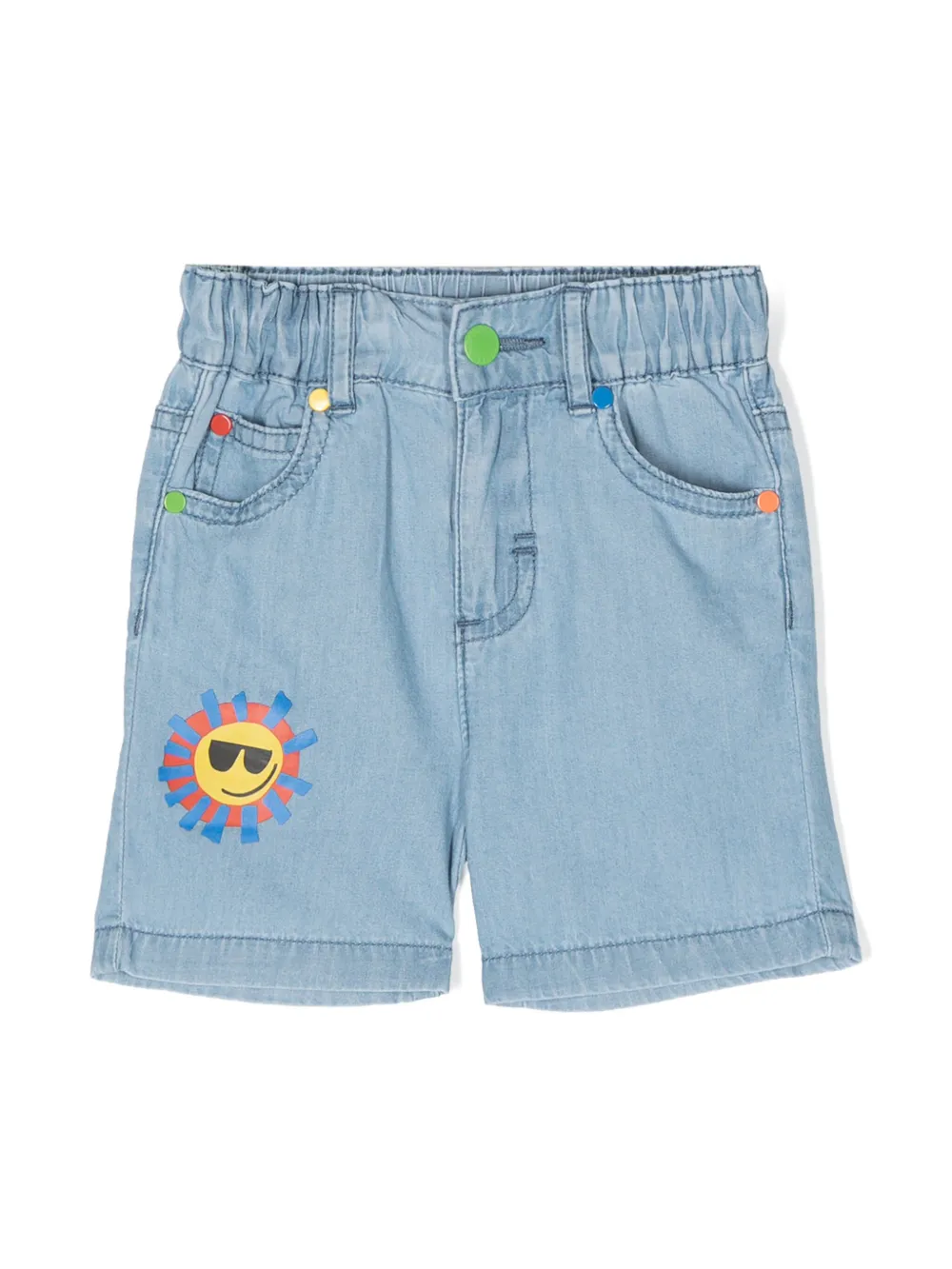 

Шорты с принтом Sunshine Face Stella Mccartney Kids, синий