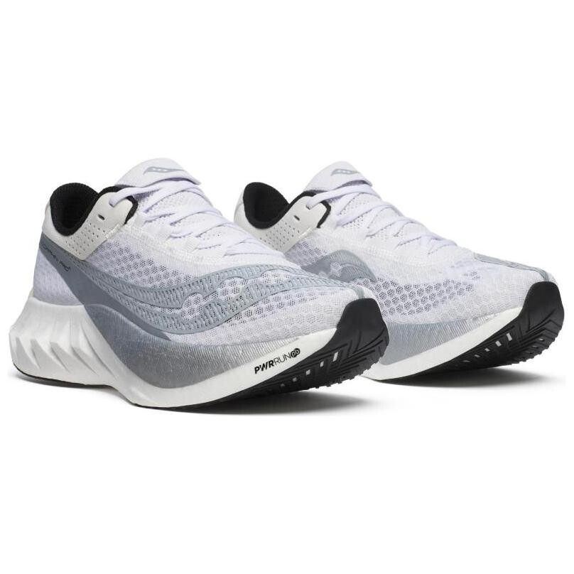 Кроссовки Endorphin Pro 4 мужские с низким верхом белые/серебристые Saucony — фото 2