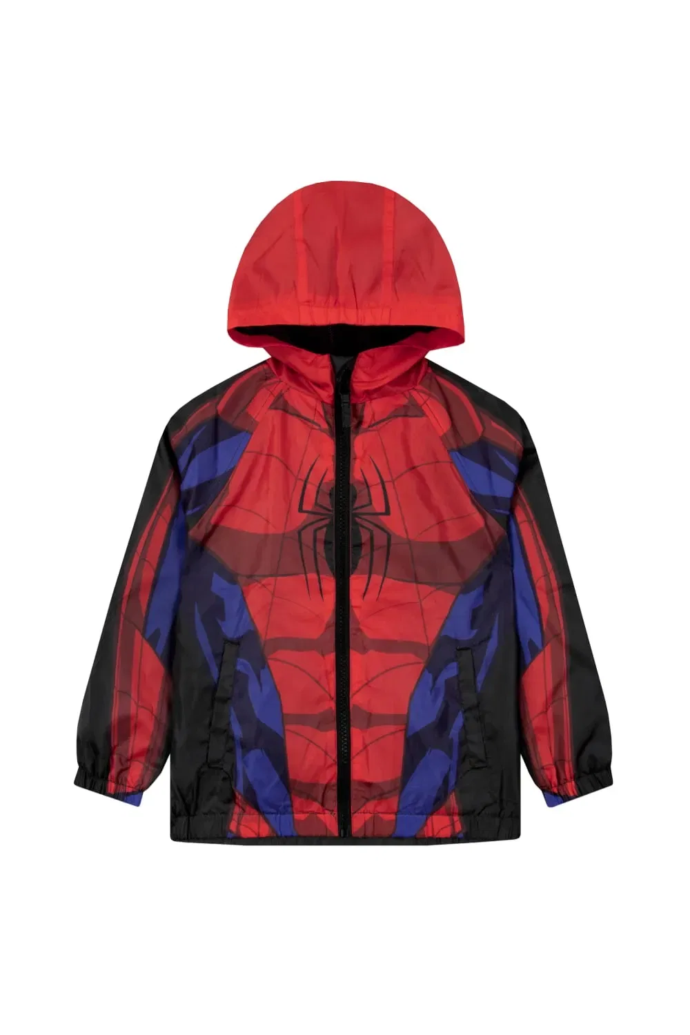 Дождевик Spider-Man с капюшоном Marvel, красный