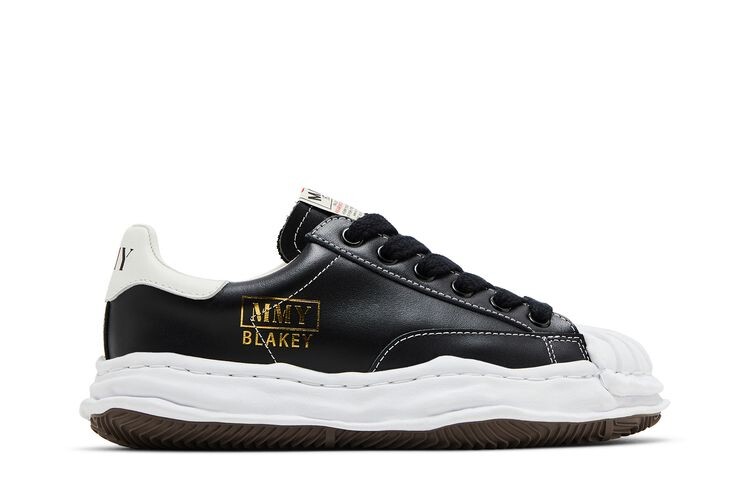 

Кроссовки Maison Mihara Yasuhiro Blakey OG Sole Leather Low Black White, черный