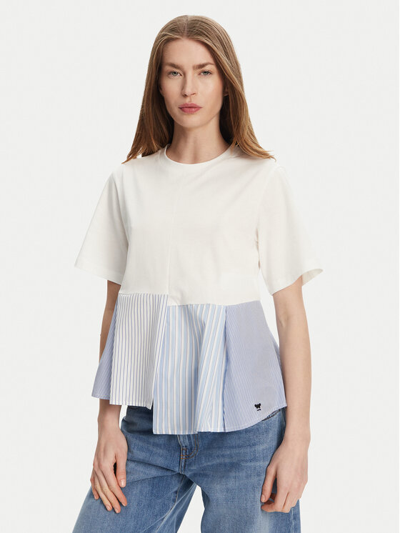 

Футболка свободного кроя Bird 2515941102 Weekend Max Mara, белый