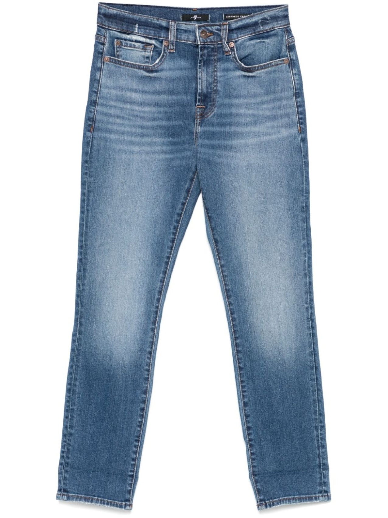 

7 For All Mankind джинсы с нашивкой-логотипом, синий