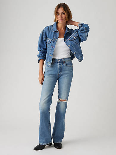 

Женские джинсы Wedgie Bootcut Levi's, цвет Smudged Paint - Medium Wash