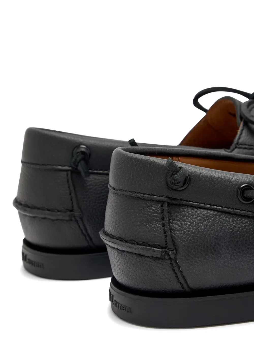 Кожаные лодочные туфли Polo Ralph Lauren, черный — фото 4