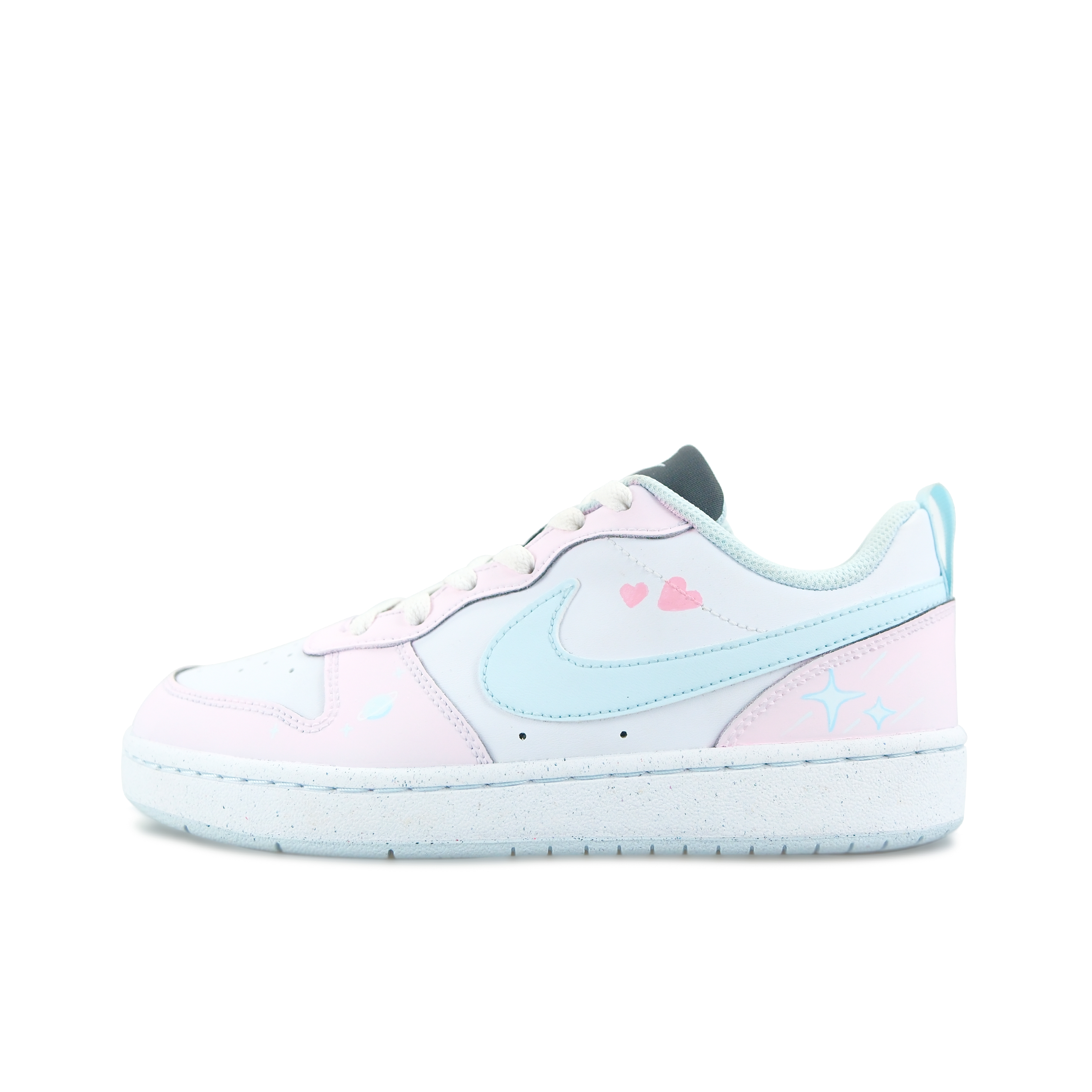 

Противоскользящие амортизирующие низкие кроссовки Court Borough для скейтбординга для детей и подростков Nike, розовый