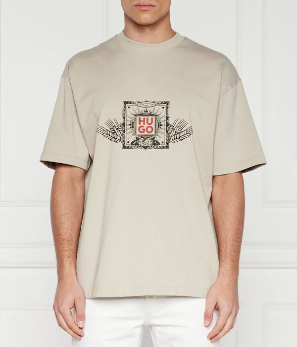 

Дизайн футболки Relaxed fit Hugo, зеленый