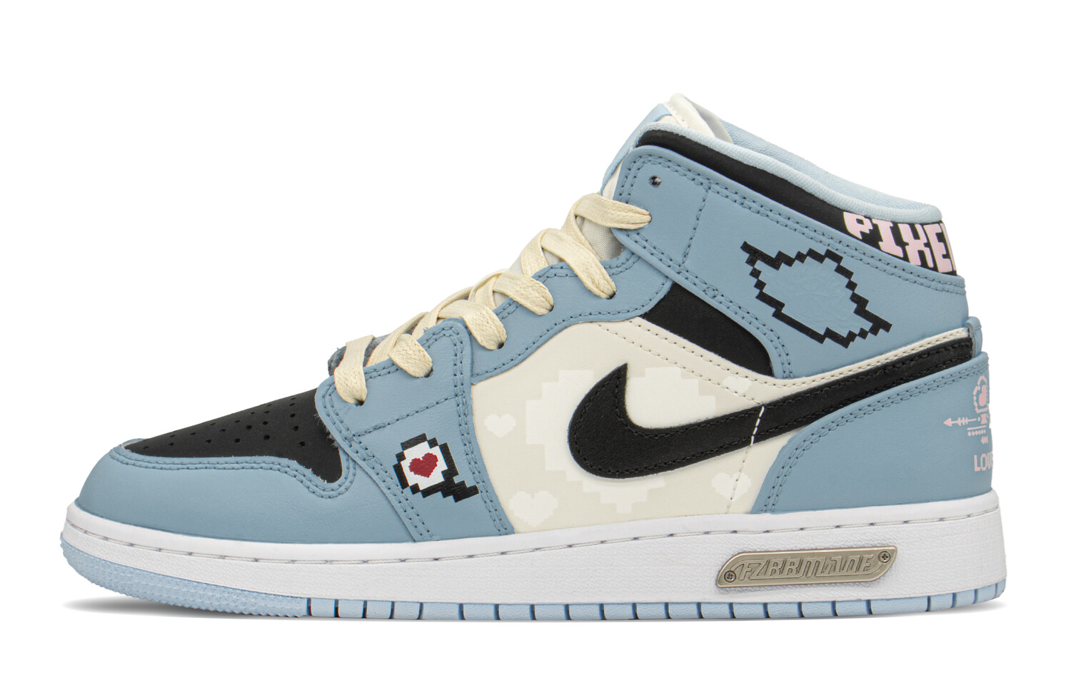 

Кроссовки Air JORDAN 1 Vintage Basketball Shoes Women's Mid-Top Blue Beige