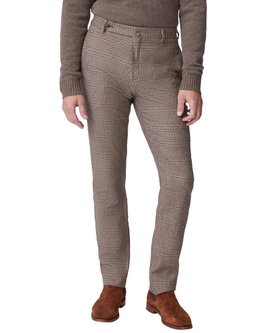 

Брюки J.McLaughlin Oxford из смеси шерсти и кашемира, коричневый