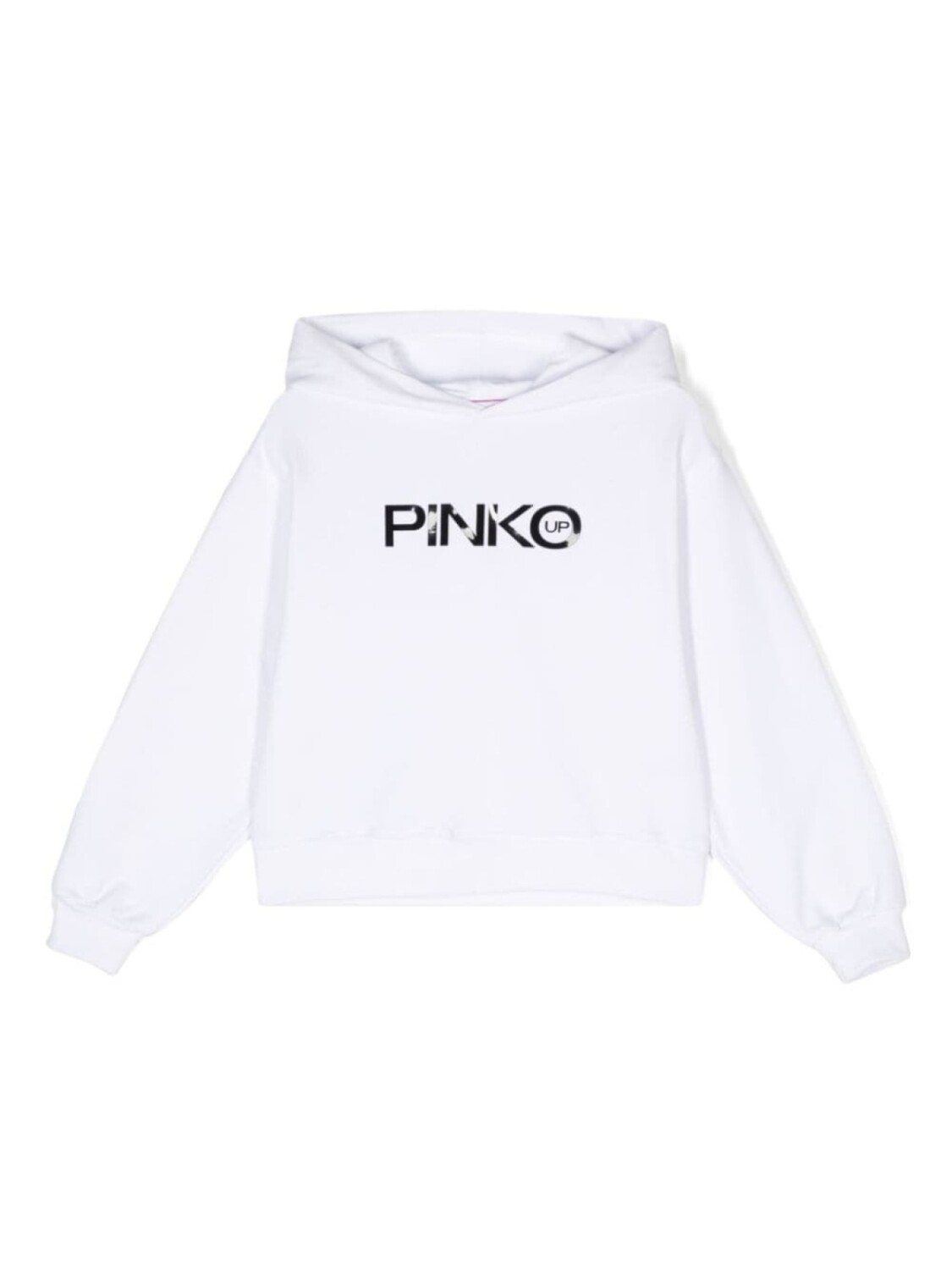 

Pinko Kids толстовка с капюшоном и логотипом, белый