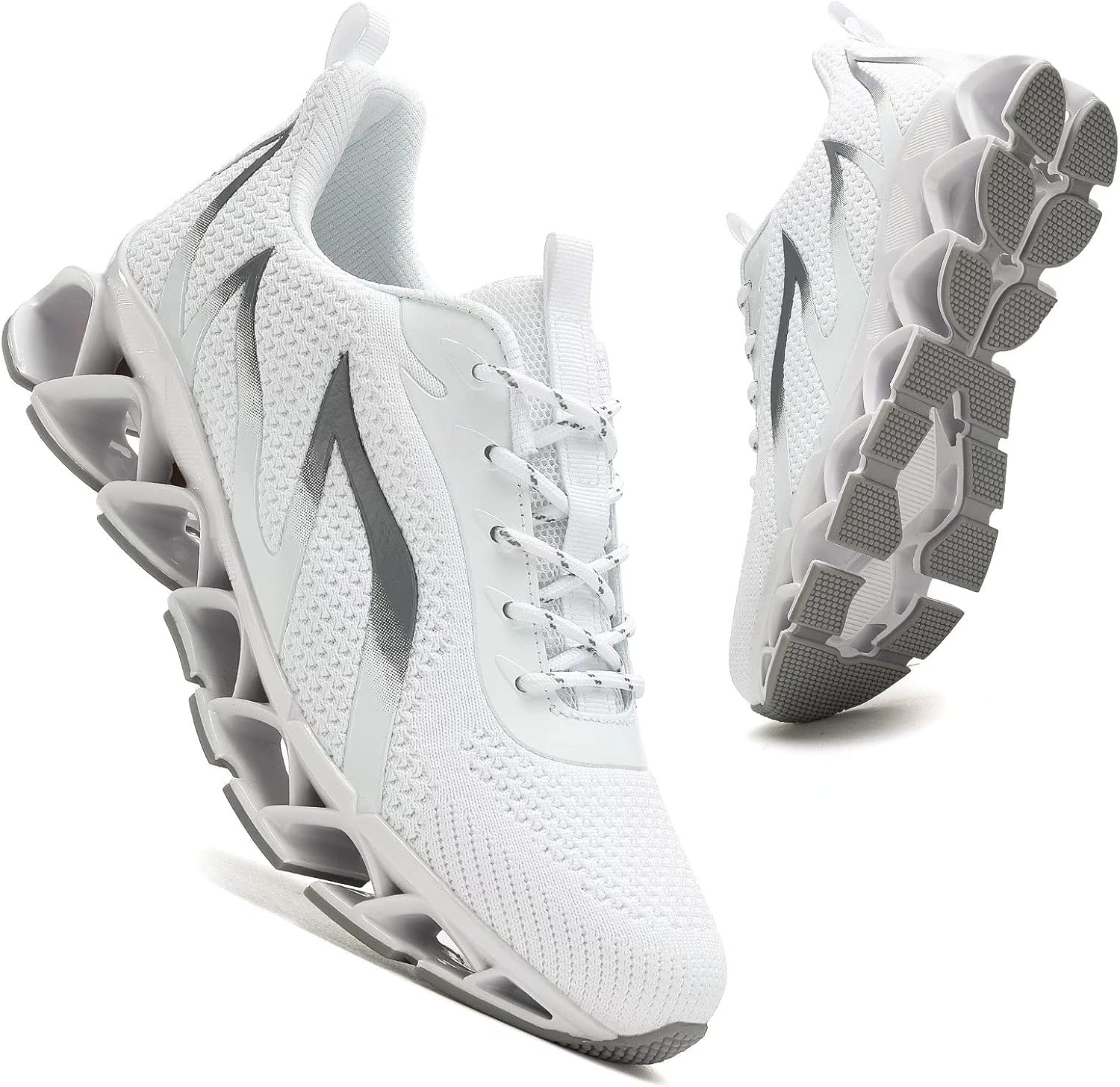 

Мужские кроссовки для бега, тенниса, прогулок, повседневные, удобные, модные, противоскользящие, для работы и спорта, спортивная обувь Kundork, белый