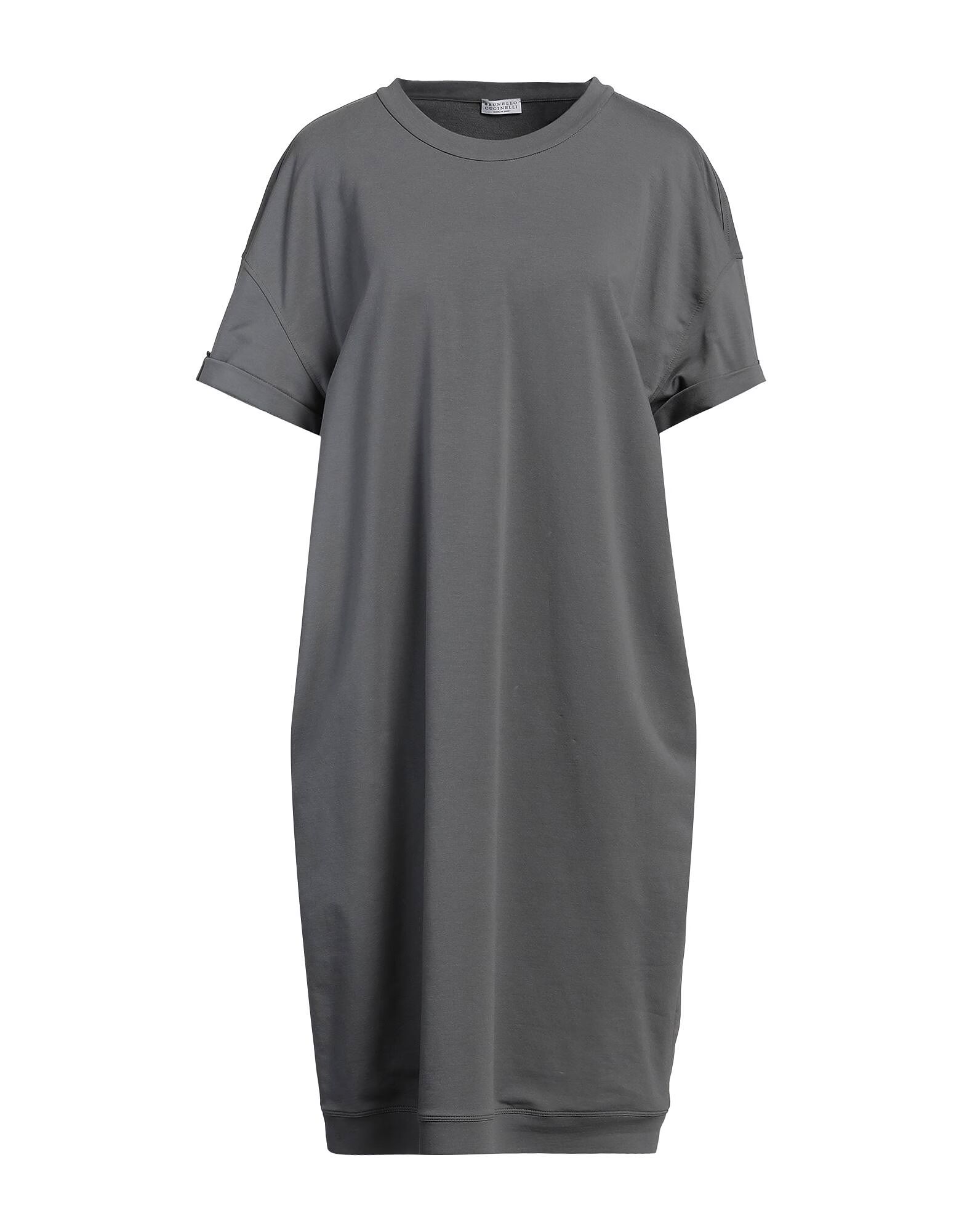 

Платье миди Brunello Cucinelli, серый