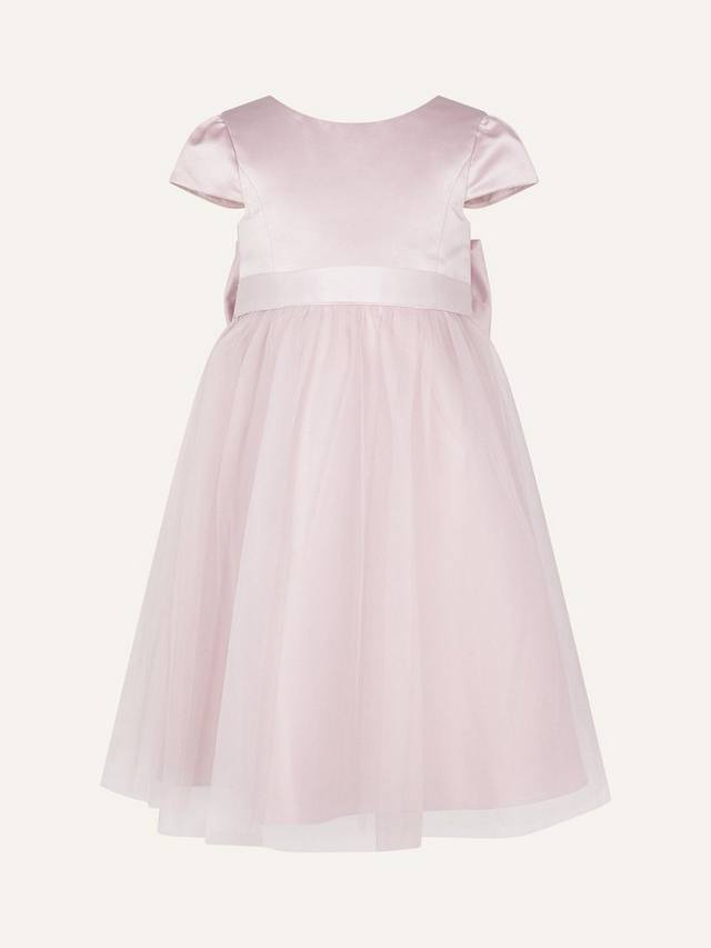 

Детское платье подружки невесты из тюля Monsoon, Pink
